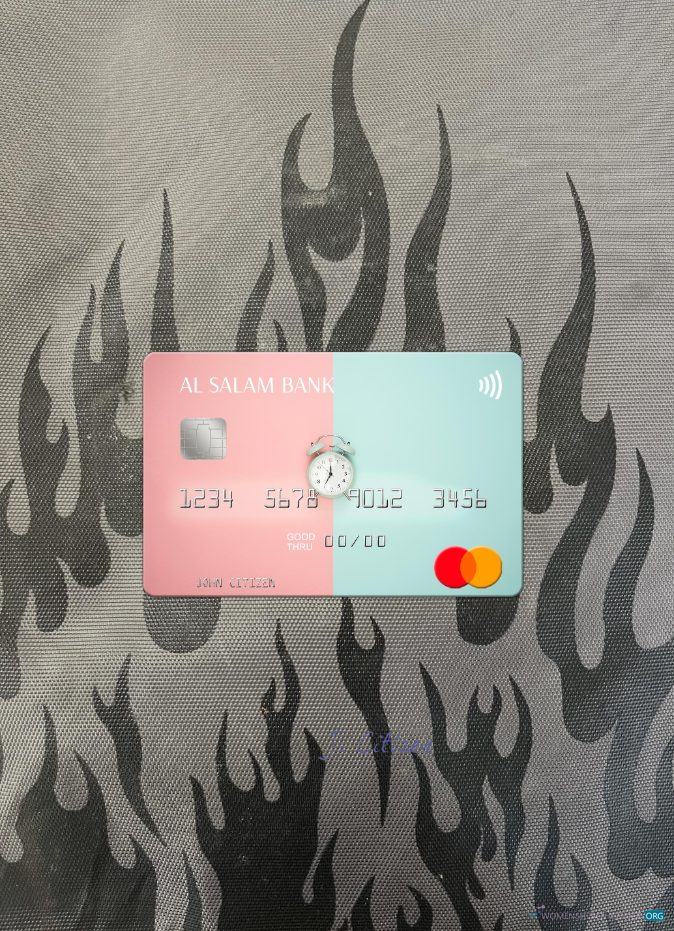 Download Algeria Al Salam Bank mastercard photolook front Photoshop template